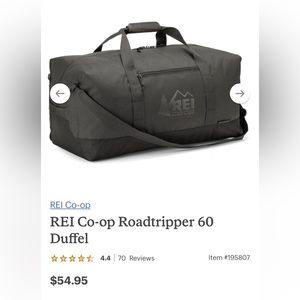 REI roadtripper 60-liter duffel